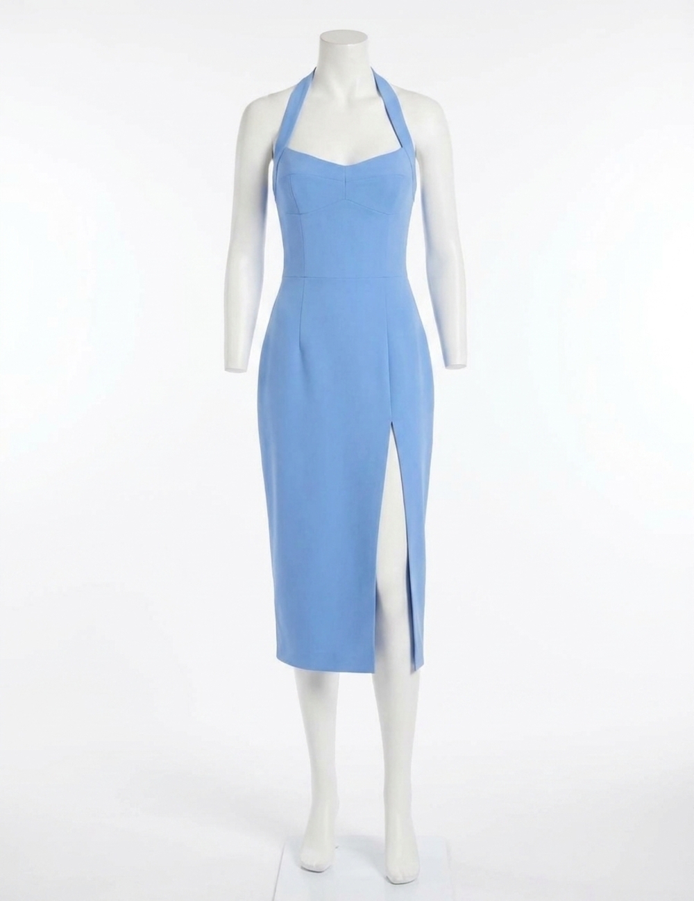 NEW AMANDA UPRICHARD antonella midi dress in blue